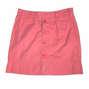 Anthropologie Paper Boy Button Front Mini Skirt